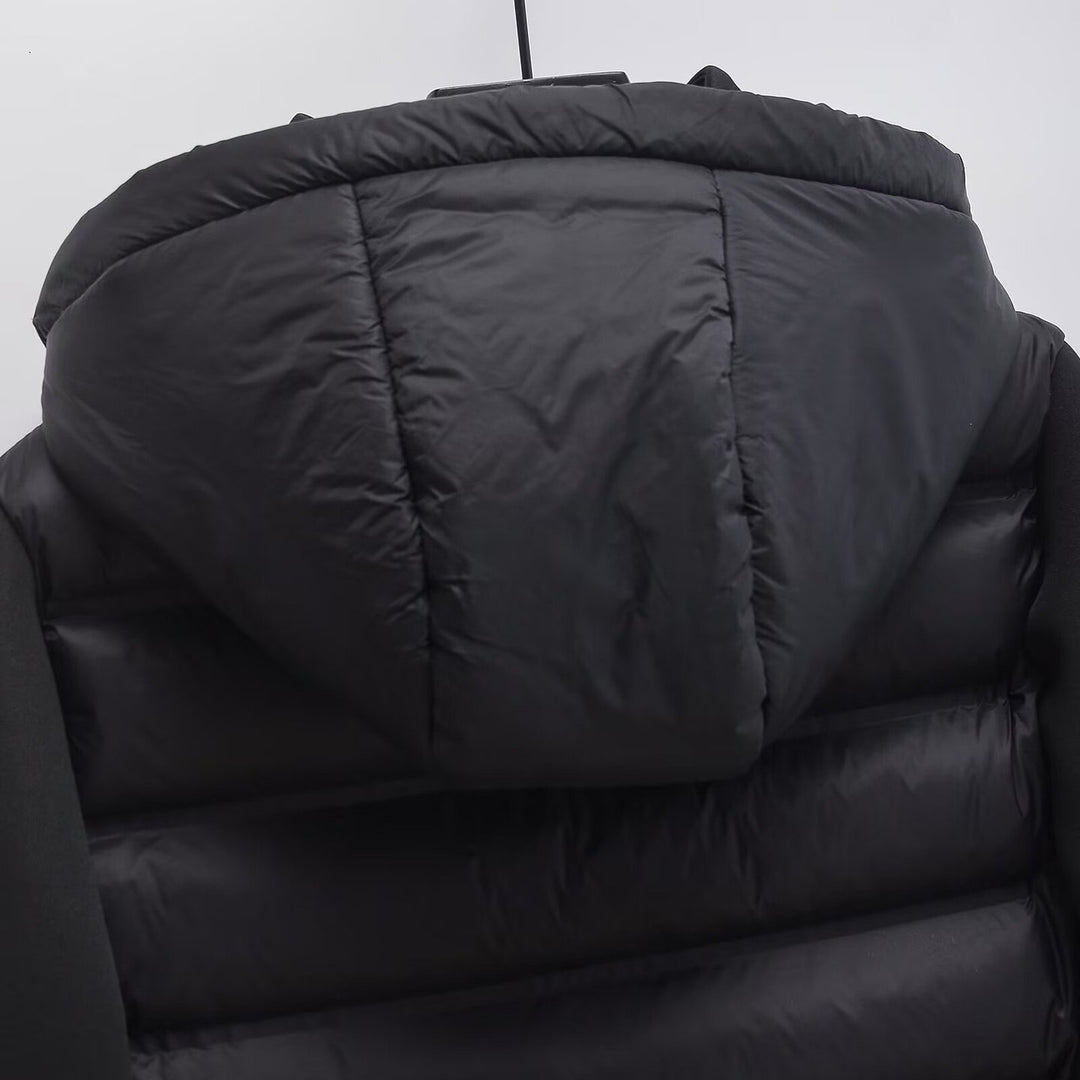 Damen Gekürzte gesteppte Hybrid‑Wattierte Jacke mit Kapuze Shop Nory