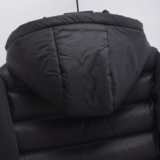 Damen Gekürzte gesteppte Hybrid‑Wattierte Jacke mit Kapuze Shop Nory