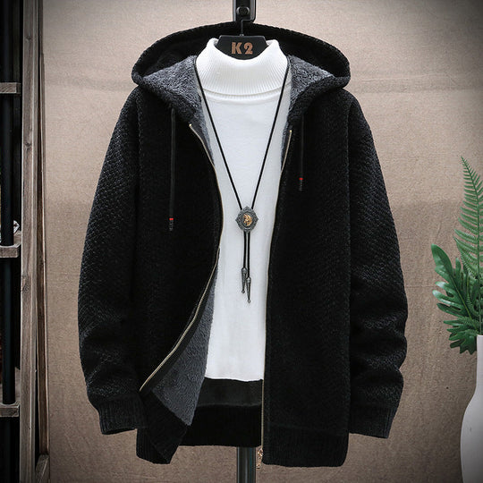Damen gemütliche Kapuzenjacke mit weichem Innenfutter und innovativem Schnitt