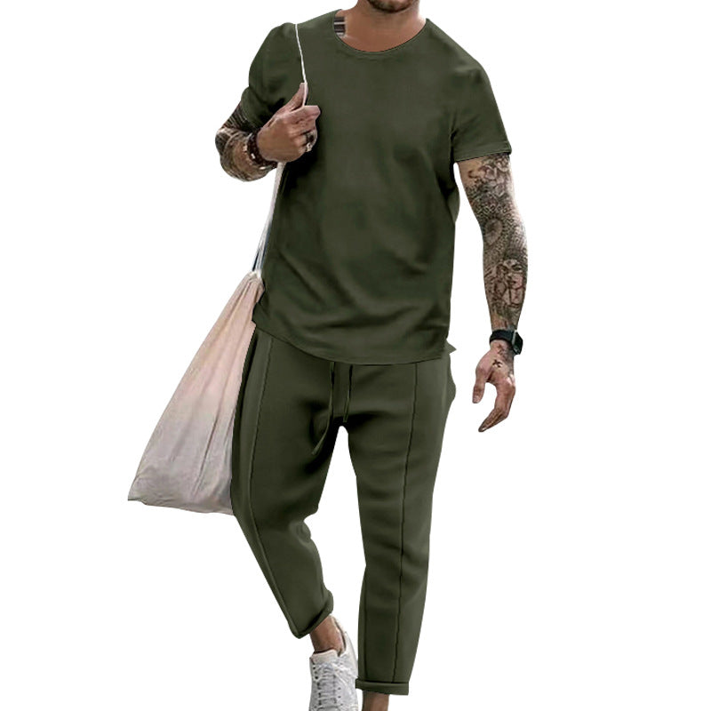 Herren sportliches Set aus hochwertiger Baumwolle mit funktionalem Design und atmungsaktiver Struktur Shopnory