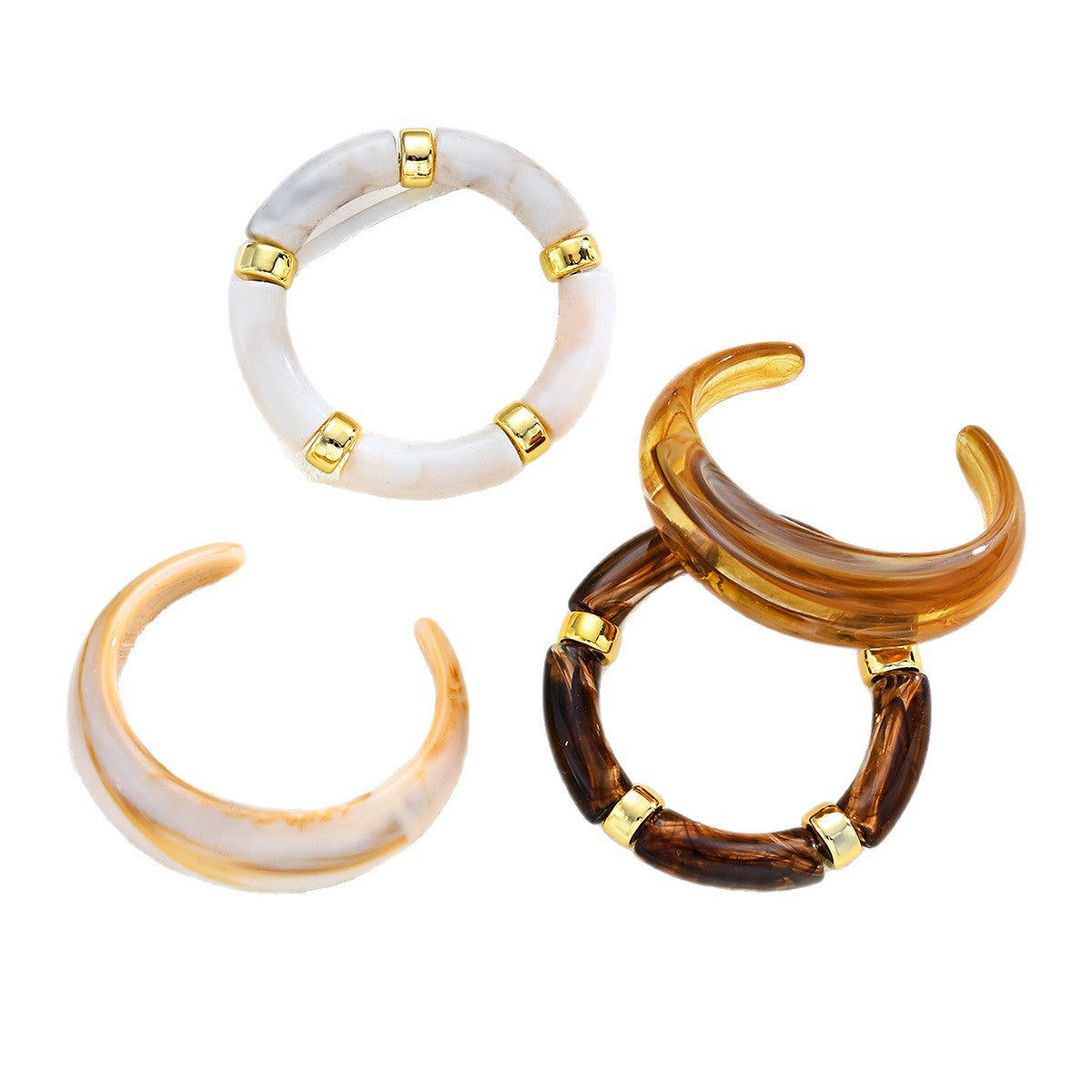 Damen Armband-Set aus hochwertigem Acryl mit elegantem Design Shop Nory