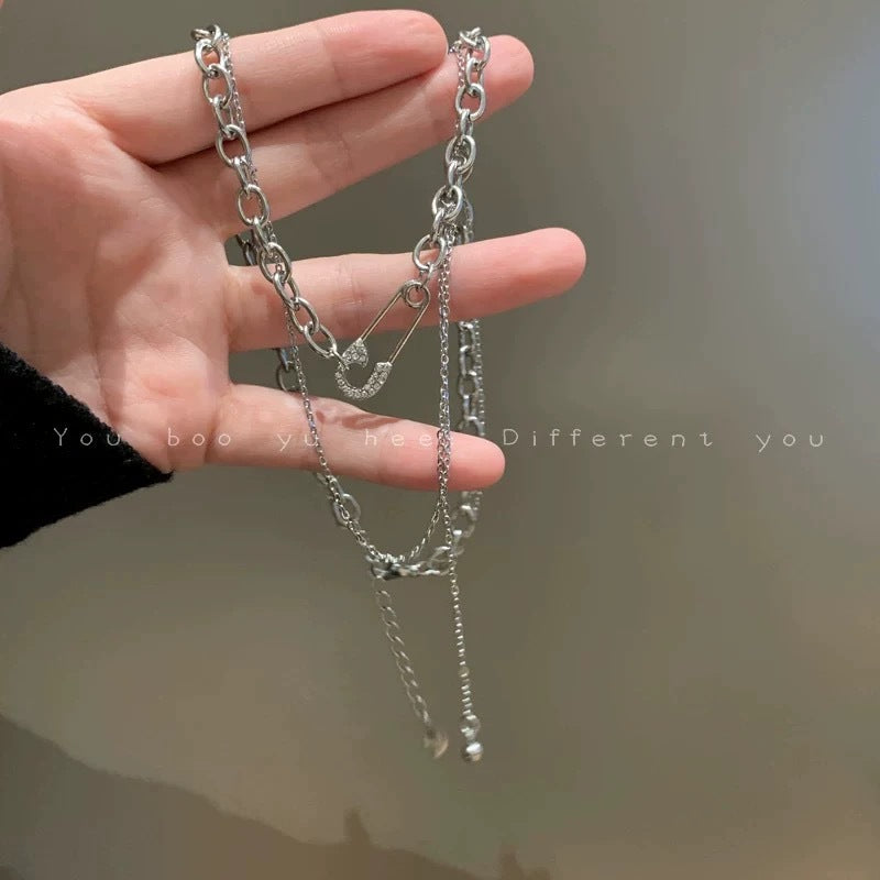 Damen modische Halskette mit Sicherheitsspinne Shop Nory