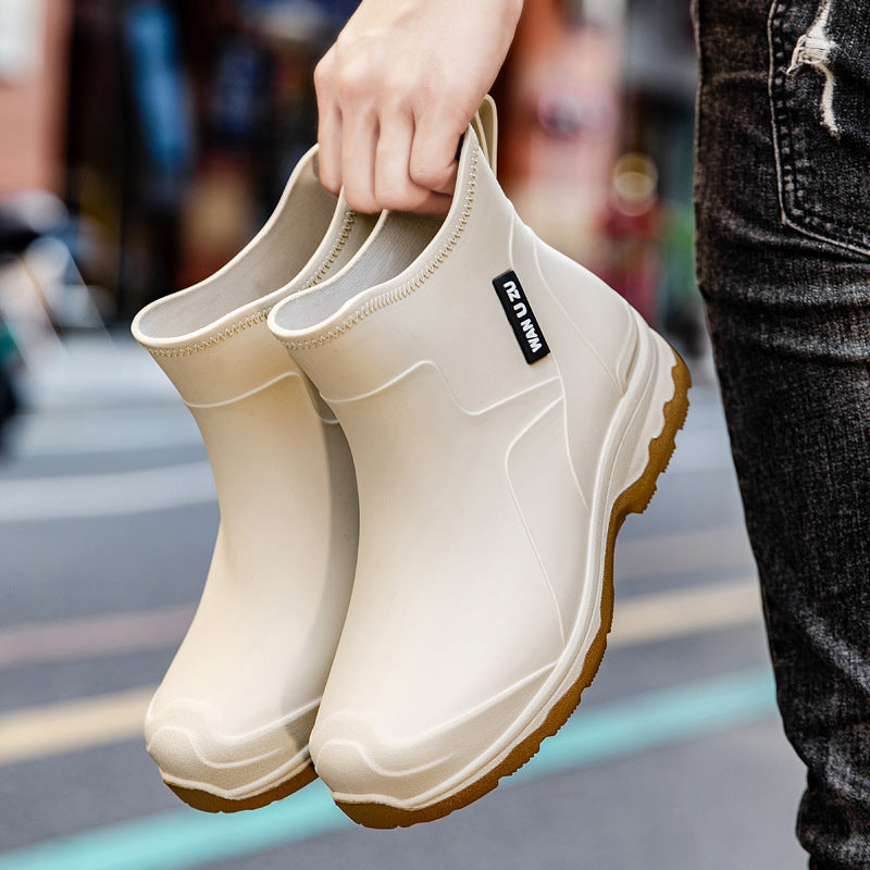 Herren Schlupf-Ankle-Gummistiefel mit stoßdämpfender Leichtsohle und griffiger Profilsohle Shop Nory