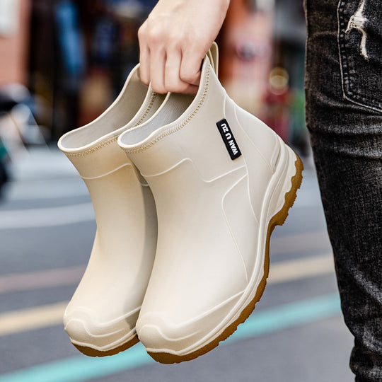 Herren Schlupf-Ankle-Gummistiefel mit stoßdämpfender Leichtsohle und griffiger Profilsohle Shop Nory