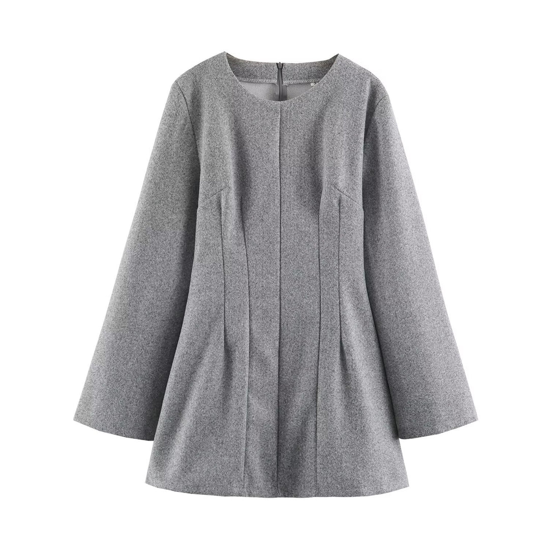 Damen Kurzmantel mit taillierter Glocken‑Silhouette und Wiener Nähten Shop Nory