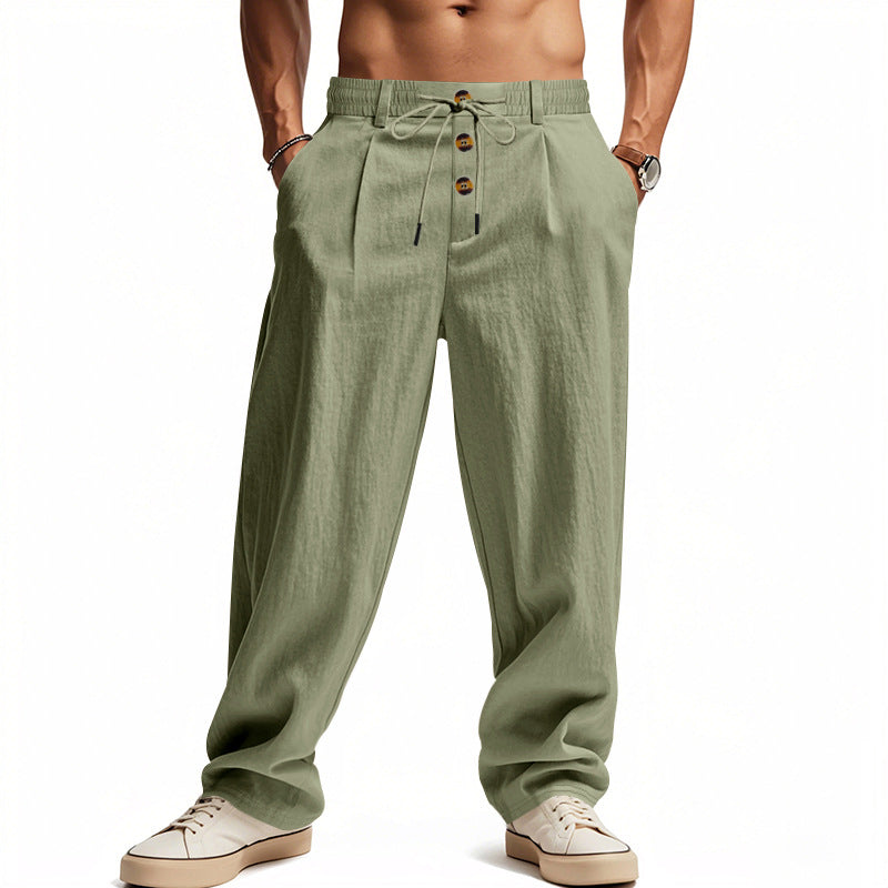 Herren Leinenhose mit Atmungsaktiv & Verstellbarer Kordelzug | ShopNory V2
