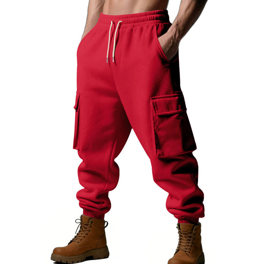 Herren Utility-Jogger mit Cargo-Taschen, Kordelzug und gerippten Bündchen Shop Nory