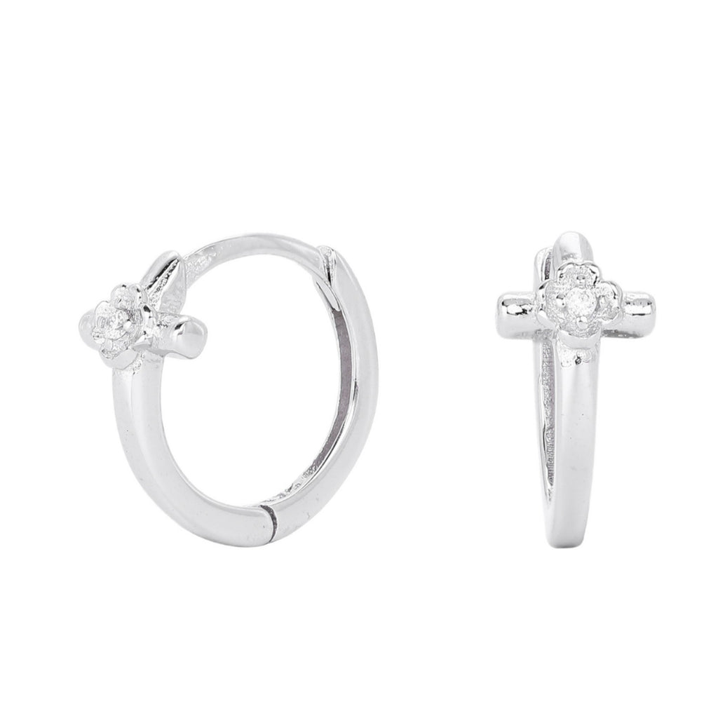 Damen Ohrhänger mit floralem Design aus 925 Sterling Silber Shop Nory