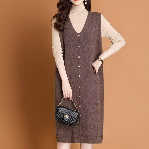 Damen Lange Strickweste Shop Nory