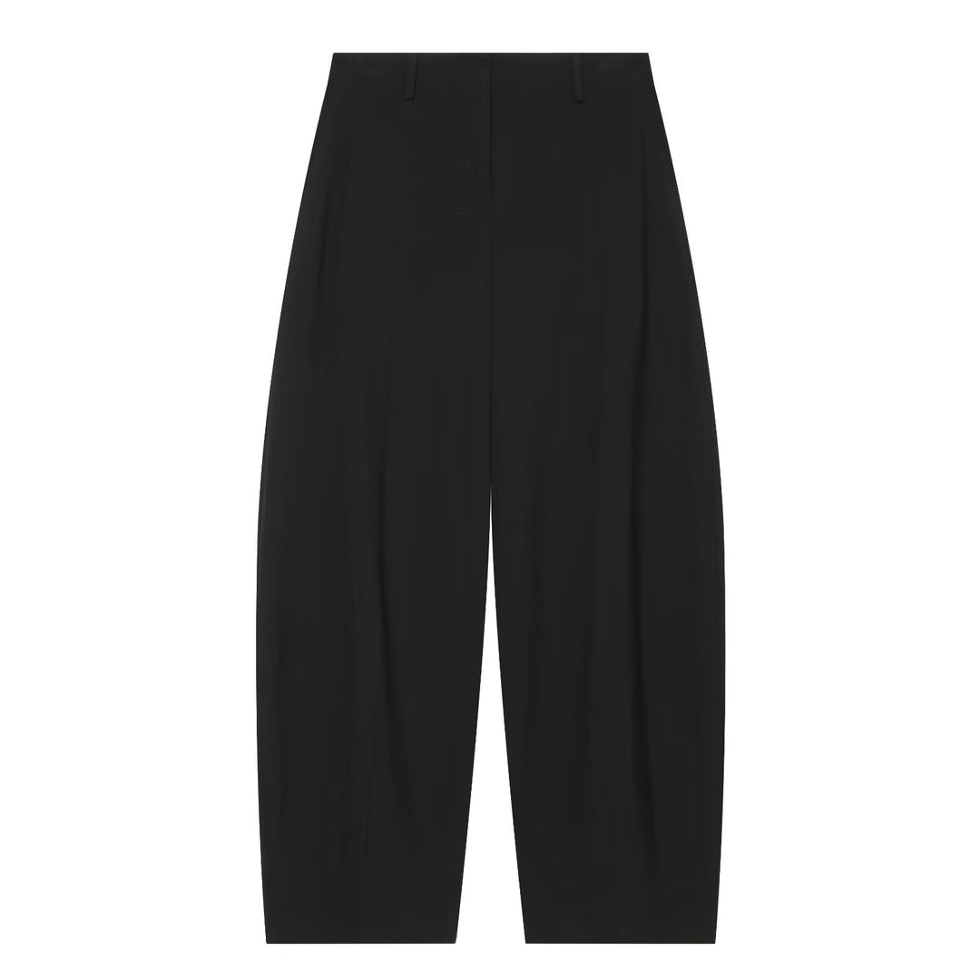 Damen Hochtaillierte Palazzo-Stoffhose mit Bundfalten und leicht verkürztem Saum Shop Nory