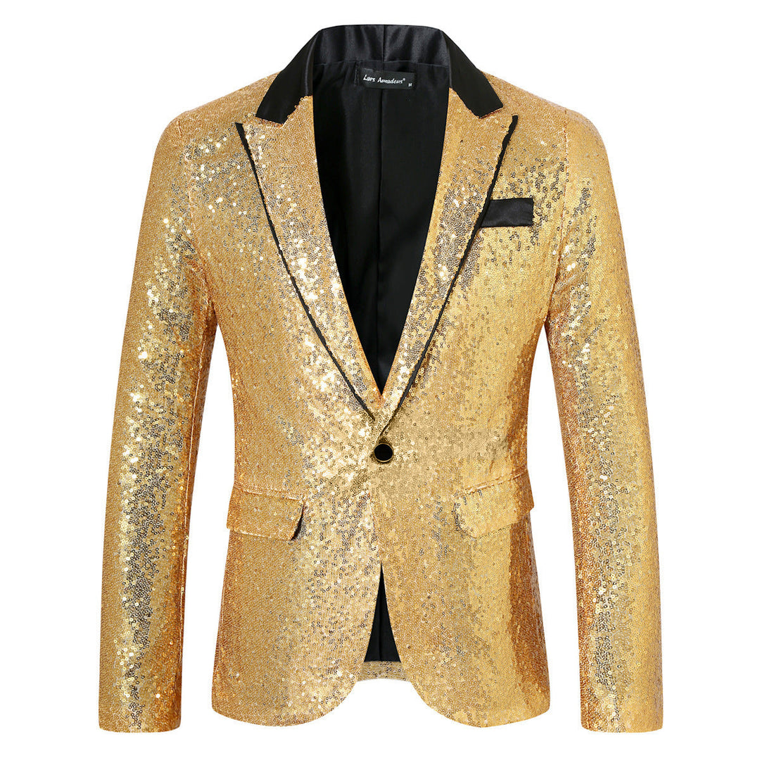 Herren Glamouröser Paillettenblazer