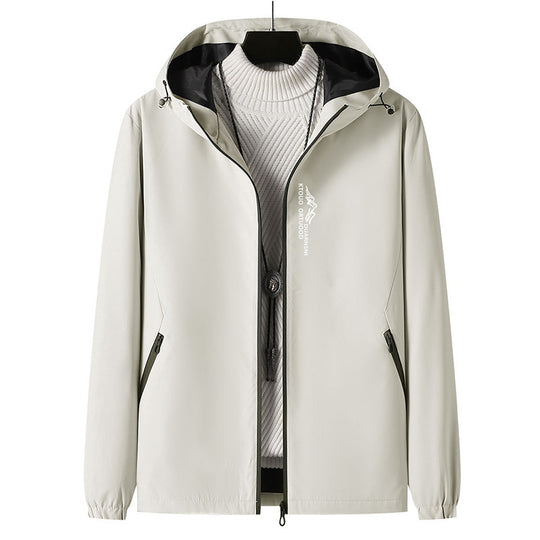 Herren Leichte Outdoor-Jacke mit verstellbarem Kapuzenkragen Shop Nory
