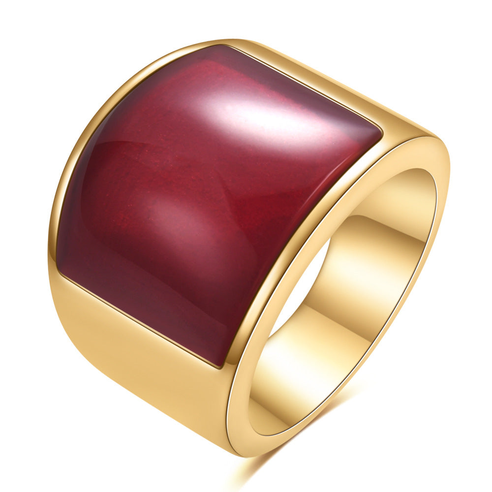 Damen Edelstahlring mit schlichtem, modernem Design Shop Nory