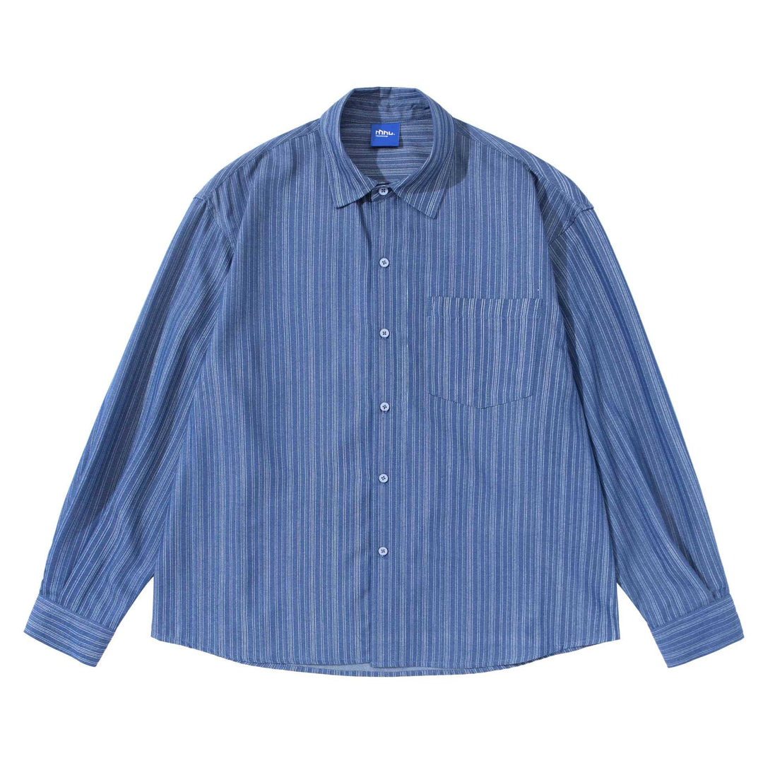 Unisex Gestreiftes Oversize‑Hemd im Boxy‑Schnitt Shop Nory
