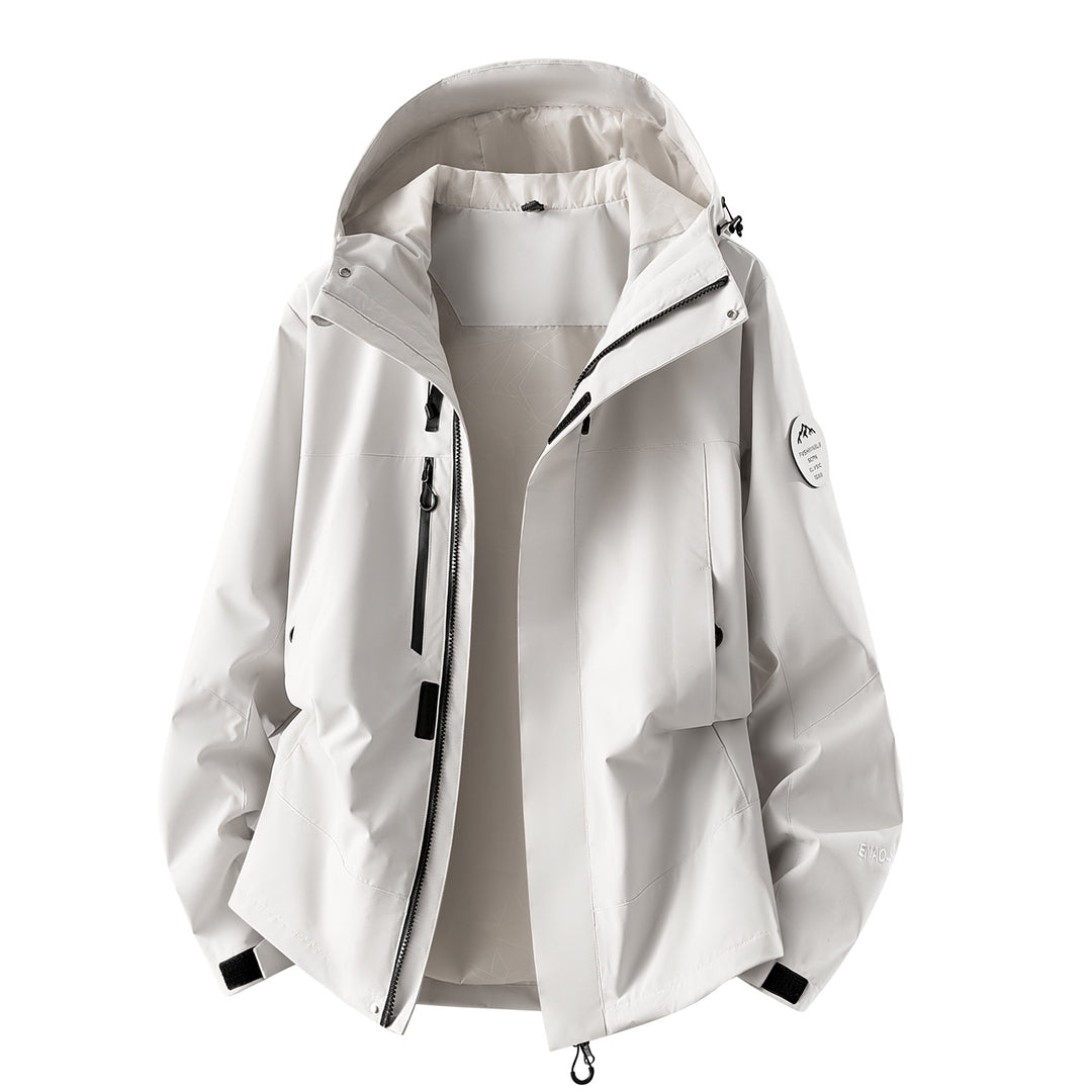 Herren wasserdichte Outdoorjacke mit abnehmbarer Fleece-Innenjacke Shop Nory