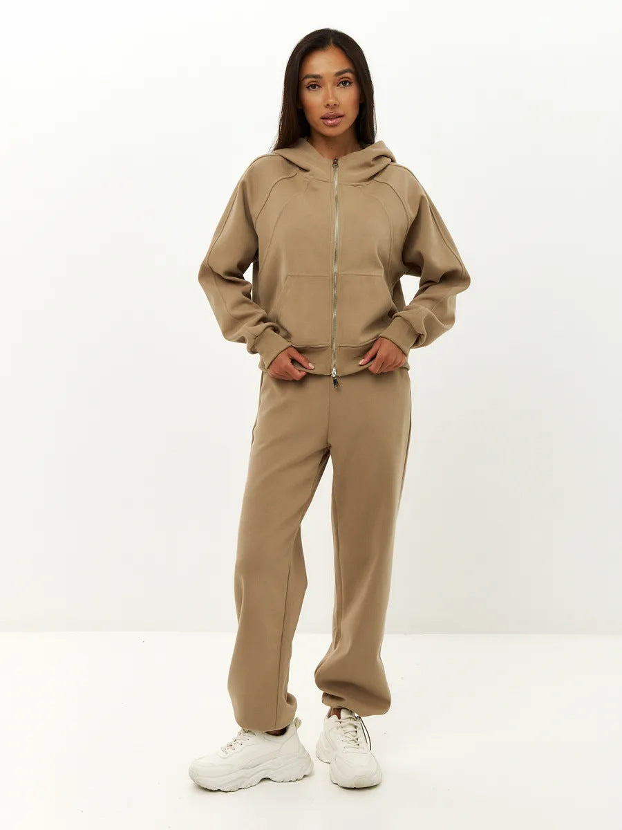Damen Sportliches Fleece-Jogging-Set Shop Nory