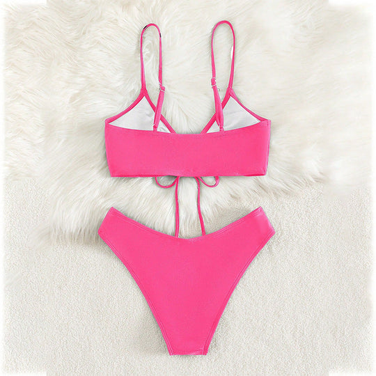 Damen Triangel-Bikini mit raffiniertem Schnür-Detail Shopnory