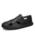 Damen luftige Leder Sandalen