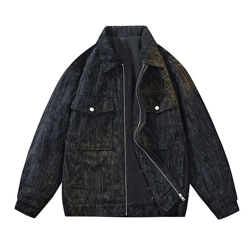 Herren Coole Utility-Jacke mit aufwendig strukturiertem Stoff Shop Nory