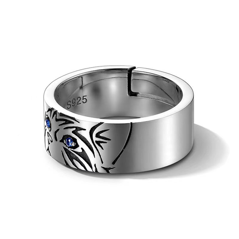Damen kunstvoll gestalteter Ring mit Katzenmotiv Shop Nory