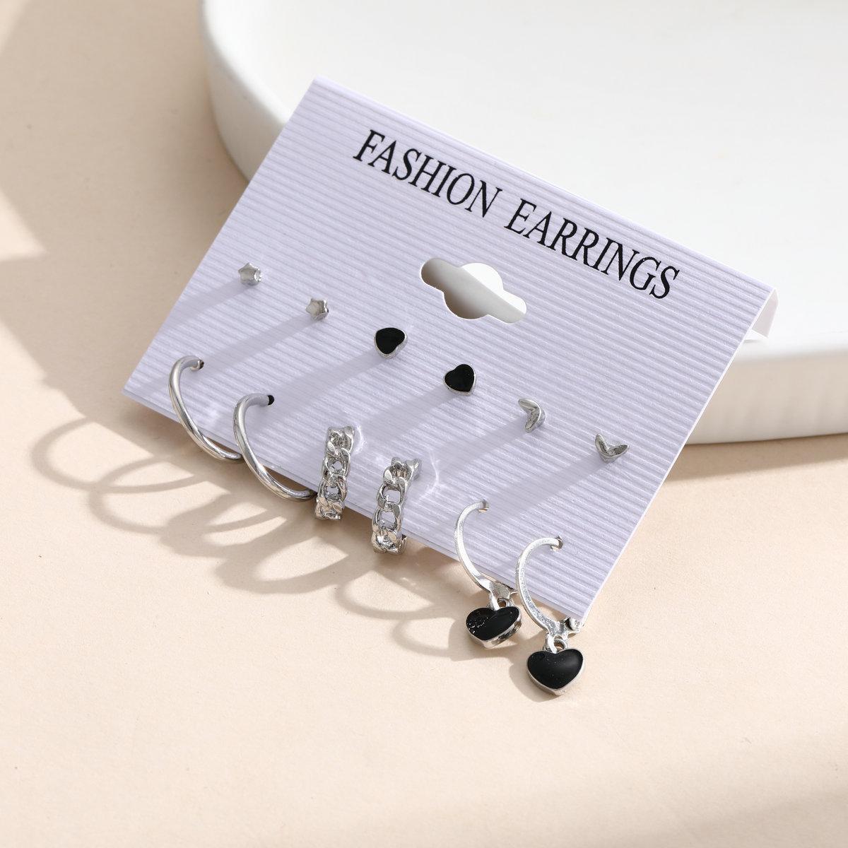 Damen Schmuckset mit funkelnden Sternanhängern Shop Nory