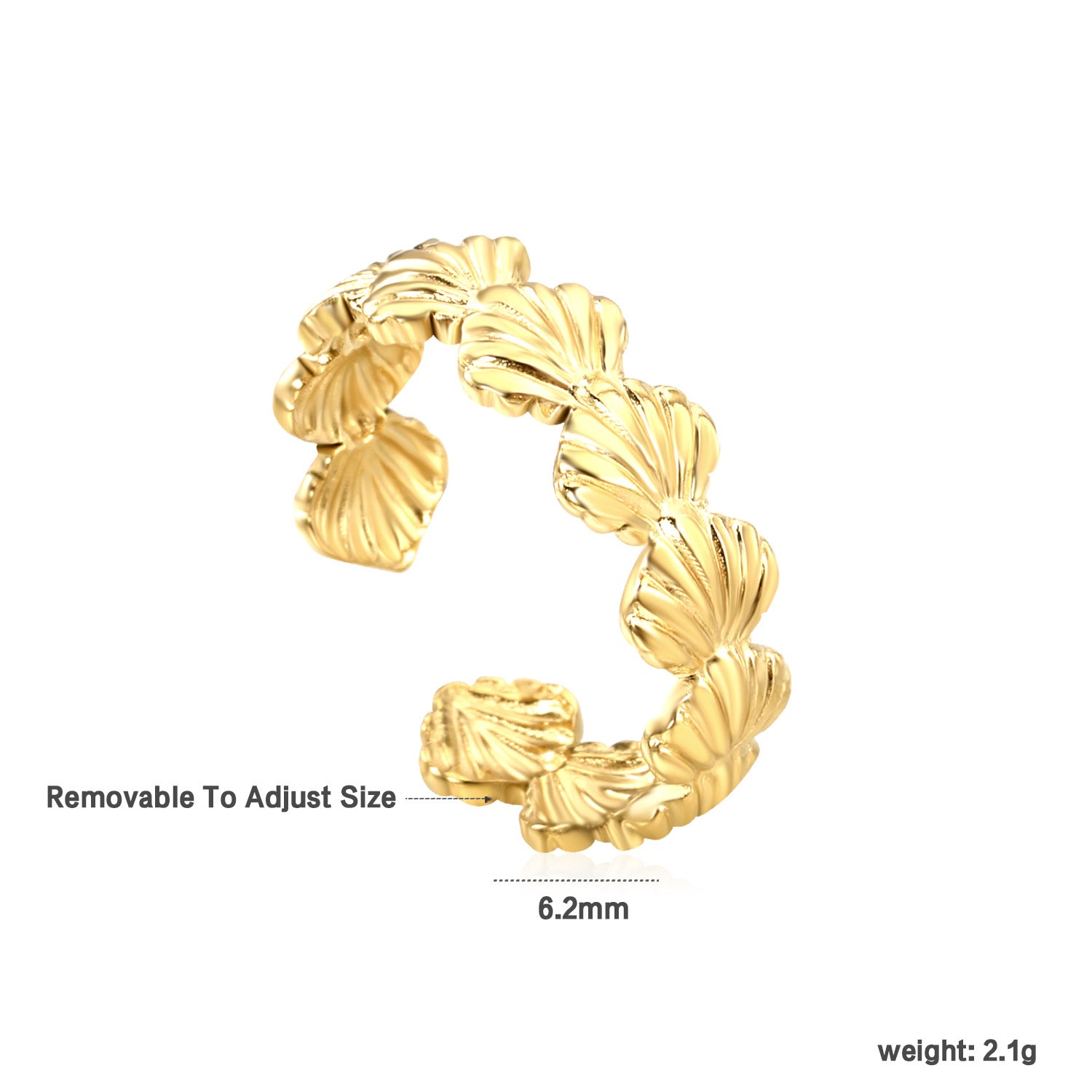 Damen einstellbarer Ring mit kunstvollem Blumenmuster Shop Nory