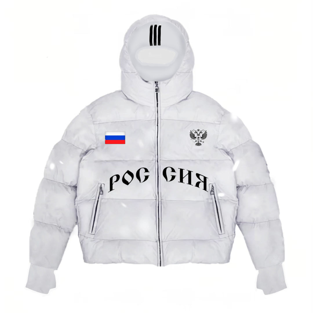 Herren Modische Steppjacke mit Kapuze