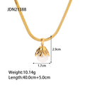Damen Halskette mit eleganten Perlenanhänger und hochwertiger Goldkette Shop Nory