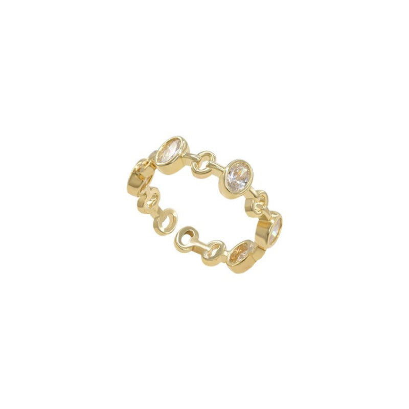 Damen Glänzender Schmuckring mit elegantem Design Shop Nory