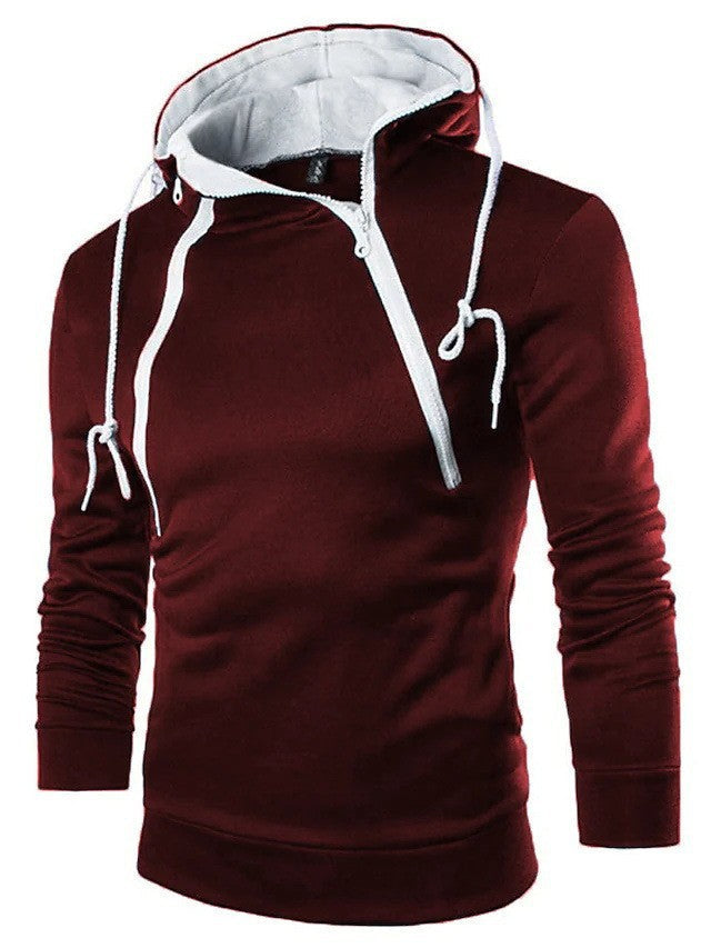 Herren moderne Kapuzenpullover mit praktischem Reißverschluss
