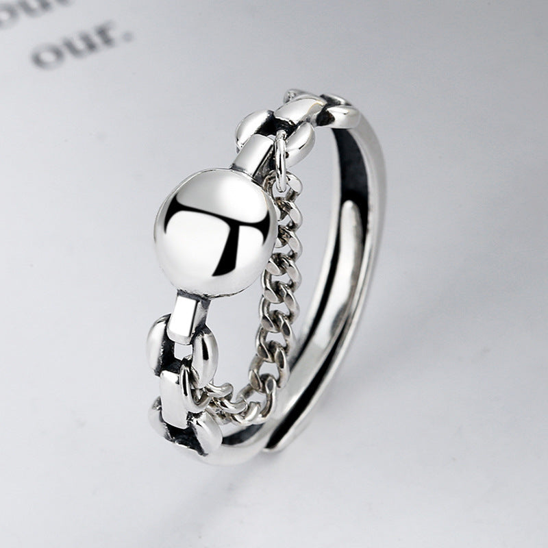 Damenring mit modernem Kettendesign Shop Nory