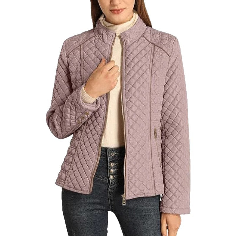 Damen gesteppte Freizeitjacke mit hohem Kragen