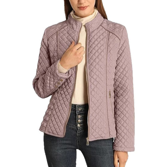 Damen gesteppte Freizeitjacke mit hohem Kragen