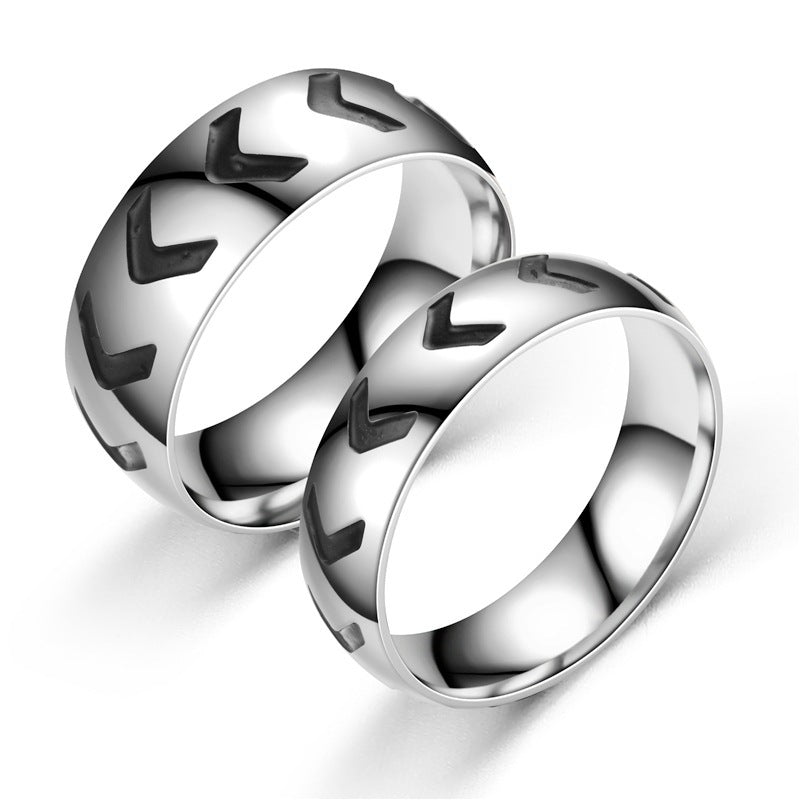 Herren Ring mit modernem Design und markanter Oberflächenstruktur Shop Nory