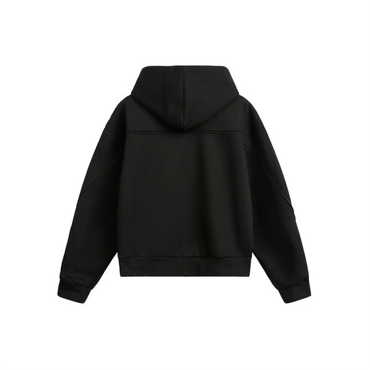 Unisex Oversize Kapuzen-Sweatjacke mit Reißverschluss und verdeckten Seitentaschen Shop Nory