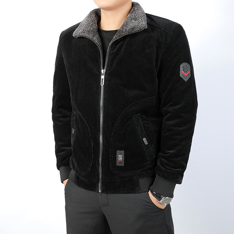Herren Cord-Blouson mit Sherpa-Kragen und wärmender Teddyfutter-Innenseite Shop Nory