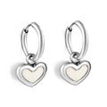 Damen Ohrhänger mit herzförmigem Design und elegantem Ringverschluss Shop Nory
