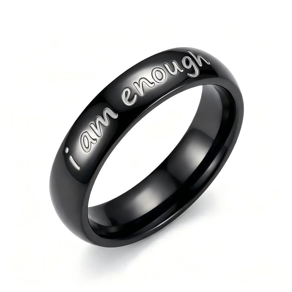 Damen Ring mit eingravierter Bestätigung und moderner Goldoberfläche Shop Nory