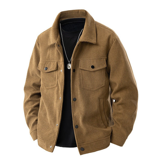 Herren Modische Cordjacke mit Taschen Shop Nory