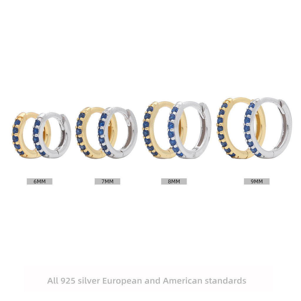 Damen Ohrstecker mit funkelnden Zirkonsteinen aus hochwertigem 925 Sterling Silber Shop Nory