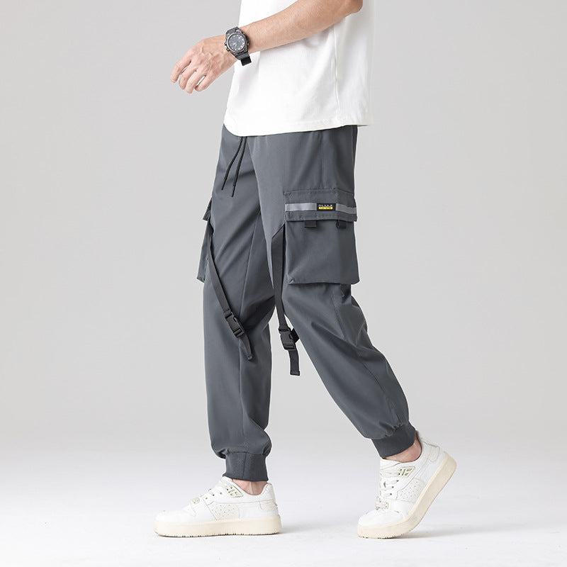 Herren Tech‑Utility Cargohose mit multifunktionalen Beintaschen, verstellbaren Gurtbändern & elastischen Bündchen Shop Nory