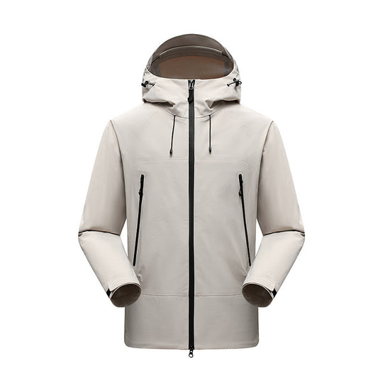 Herren Minimalistische technische dreilagige Softshelljacke mit versiegelten Nähten und wasserdichtem Frontreißverschluss Shop Nory