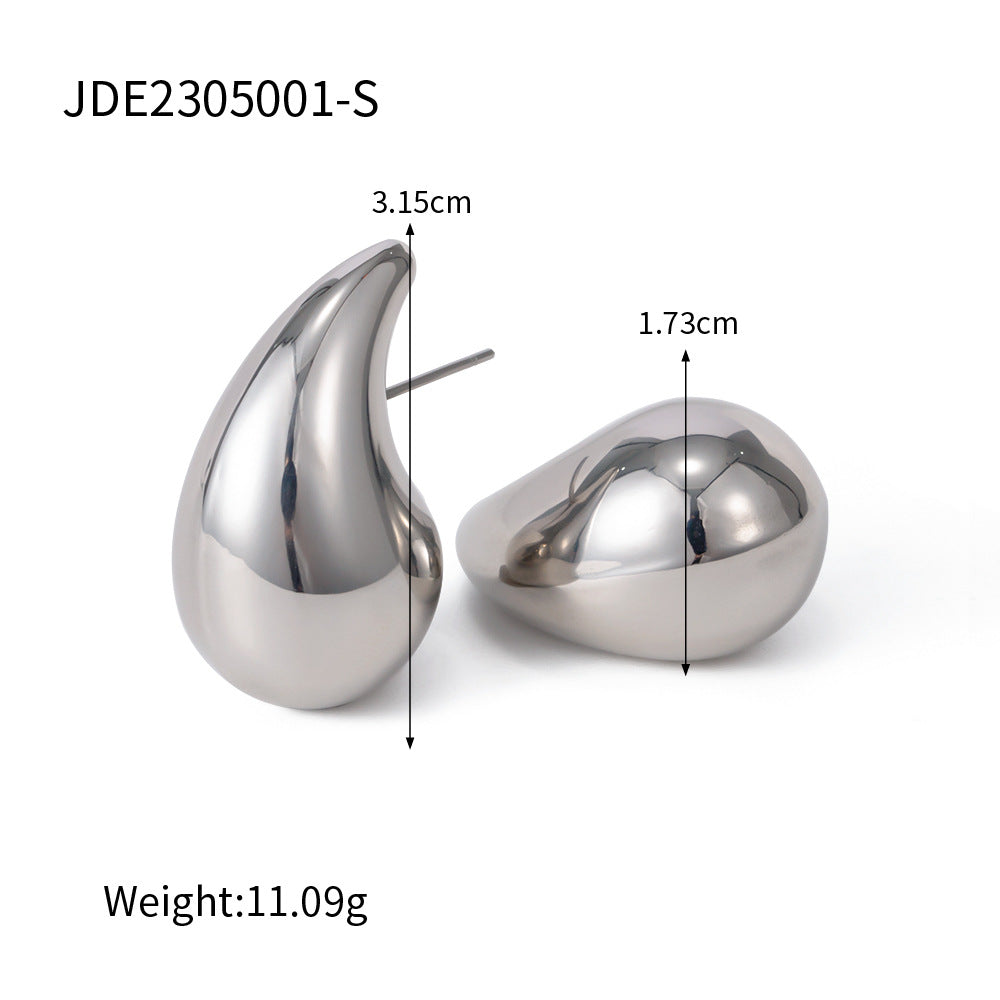 Damen Ohrhänger in tropfenförmigem Design aus hochwertigem Edelstahl Shop Nory