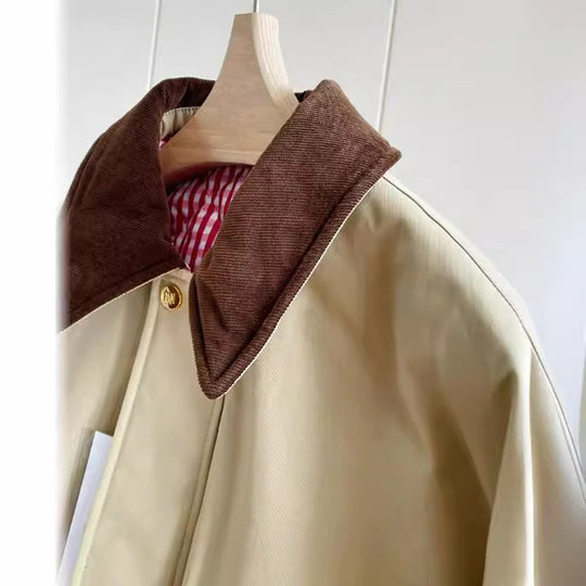 Damen Stylische Übergangsjacke mit kontrastierenden Ellbogenpatches Shop Nory