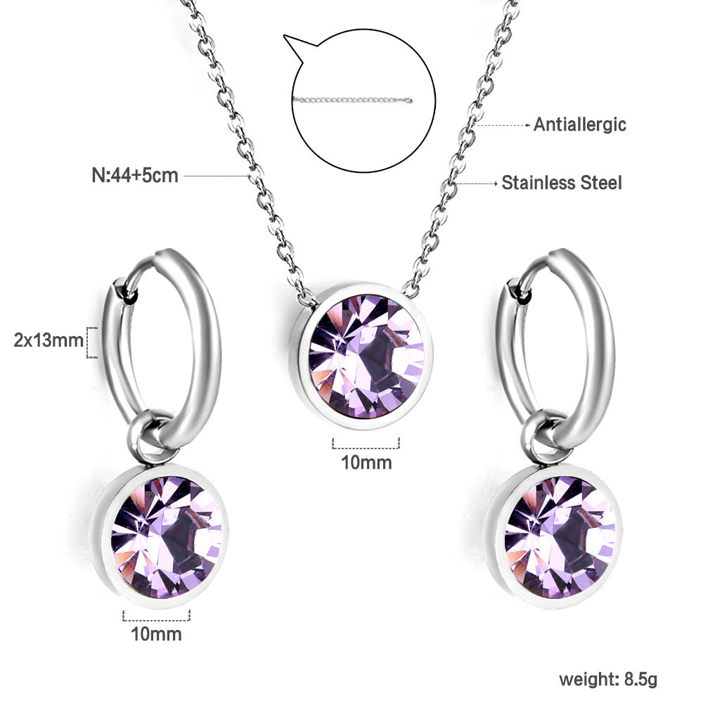 Damen Schmuckset mit Edelstahl Schmuckstücken und eleganten Perlenanhängern Shop Nory