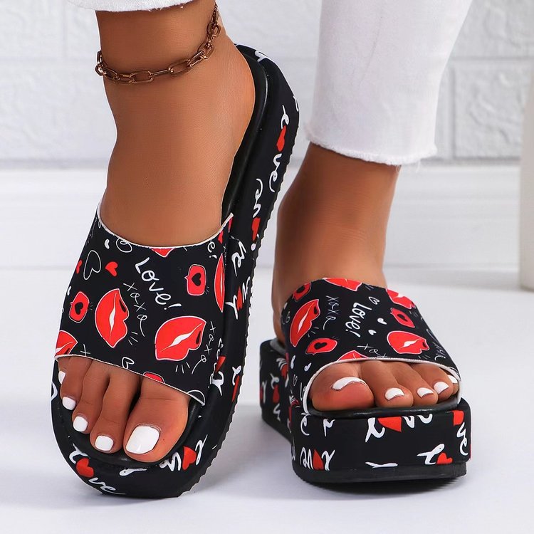 Damen Clogs mit elegantem Sonnenblumenmuster und komfortabler Plattform-Sohle Shopnory