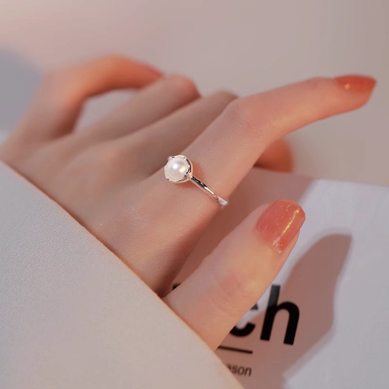Damen Zierlicher Ring mit eleganter Perle Shop Nory