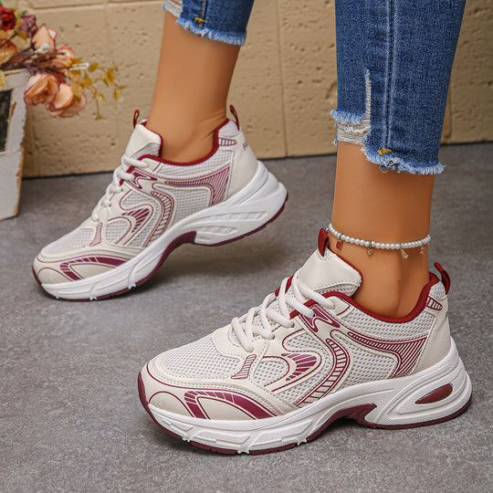 Damen Sportliche Sneakers mit atmungsaktivem Netzdesign und dämpfender Sohle