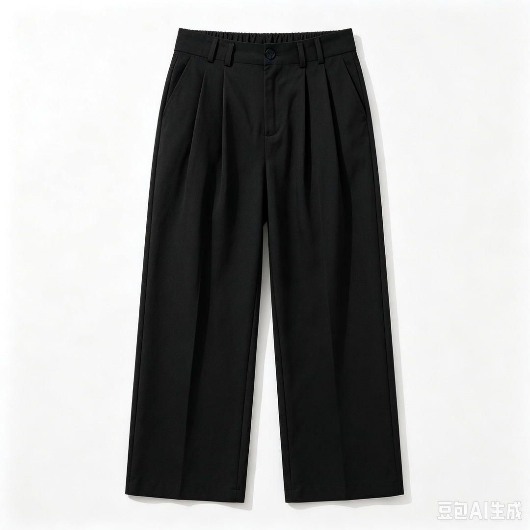 Damen Hochtaillierte weite Bundfaltenhose mit verkürztem Bein und verstellbaren Knopf-Bündchen Shop Nory
