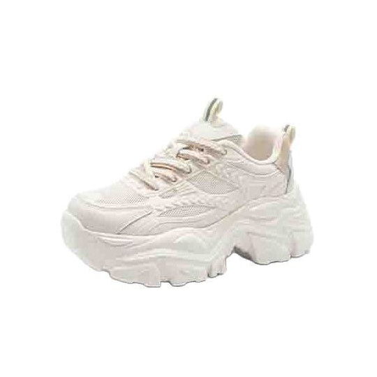 Damen Modische Chunky Sneakers mit atmungsaktiver Mesh-Konstruktion und komfortabler Dämpfung Shopnory